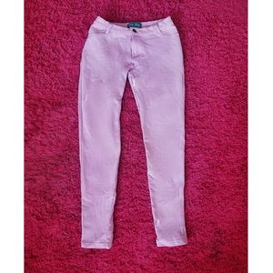 Purple Jeggings With Pockets